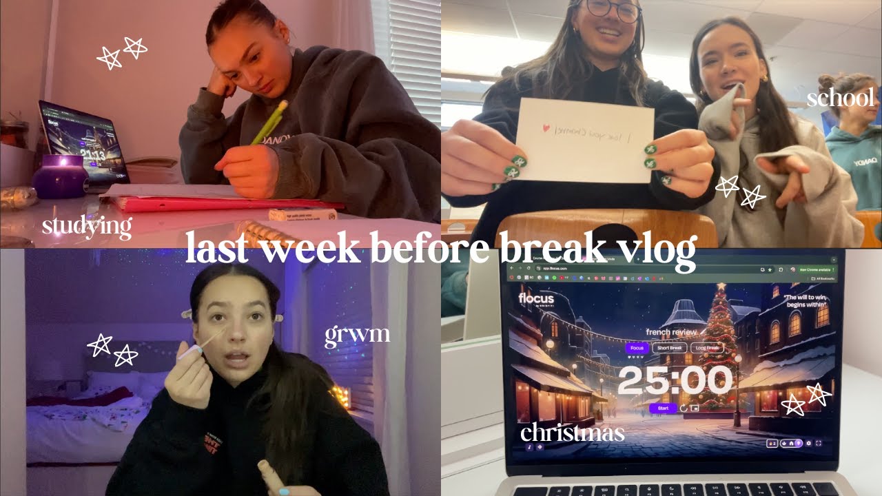 LAST WEEK BEFORE BREAK! school, christmas, friends