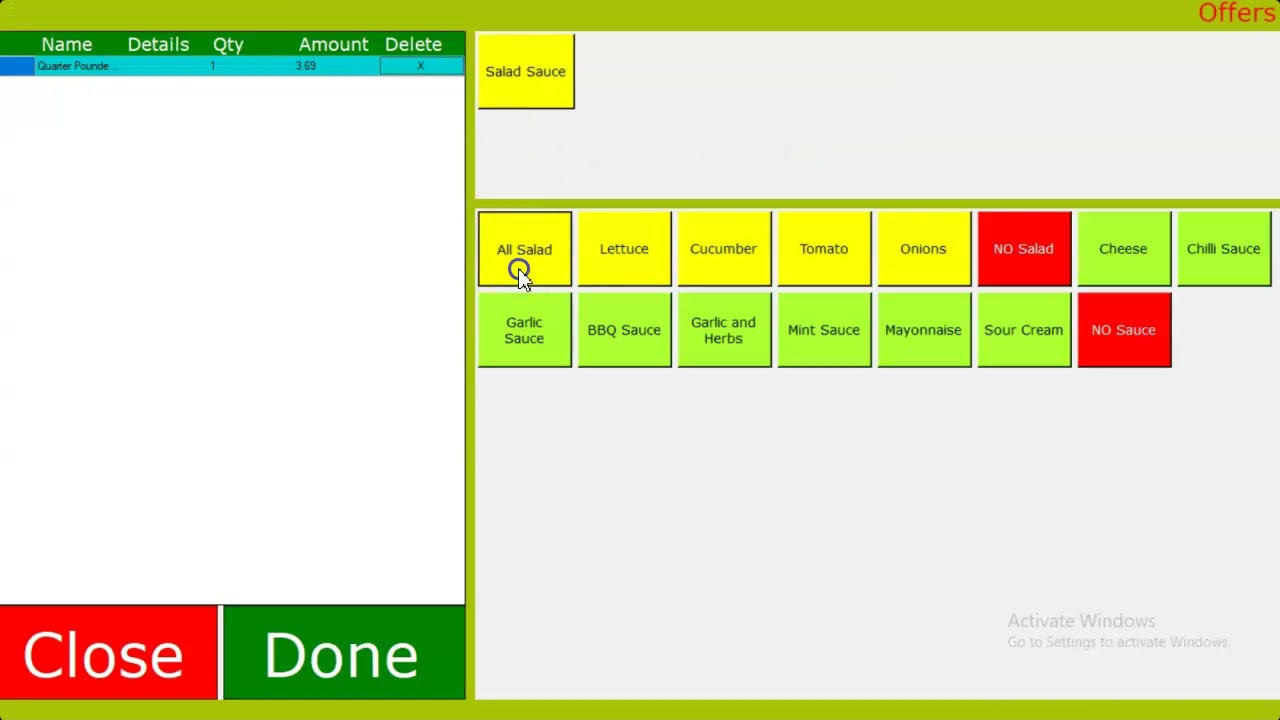Double Menu Village Pizza and Kebab POS Software