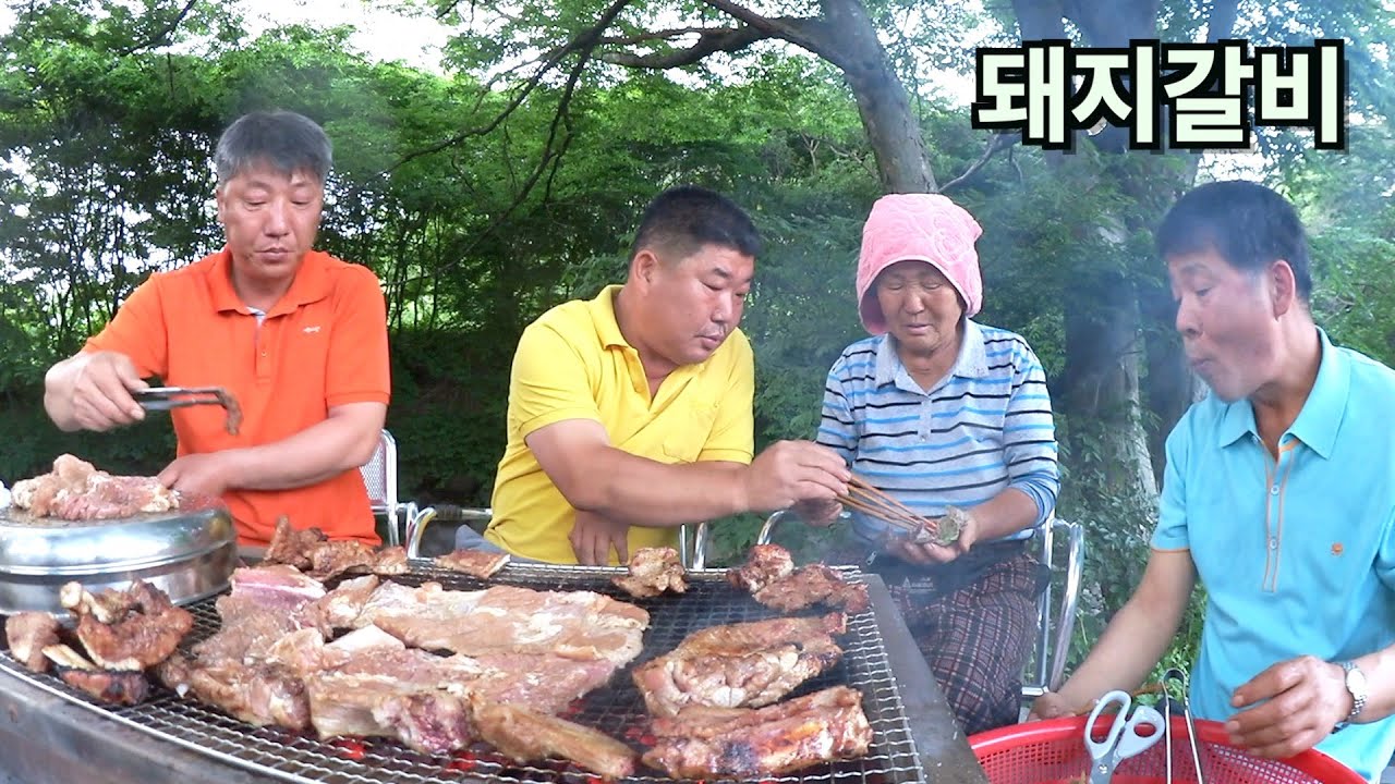 돼지갈비는 이렇게 먹어야지 제맛! [Charcoal Grilled Spareribs]