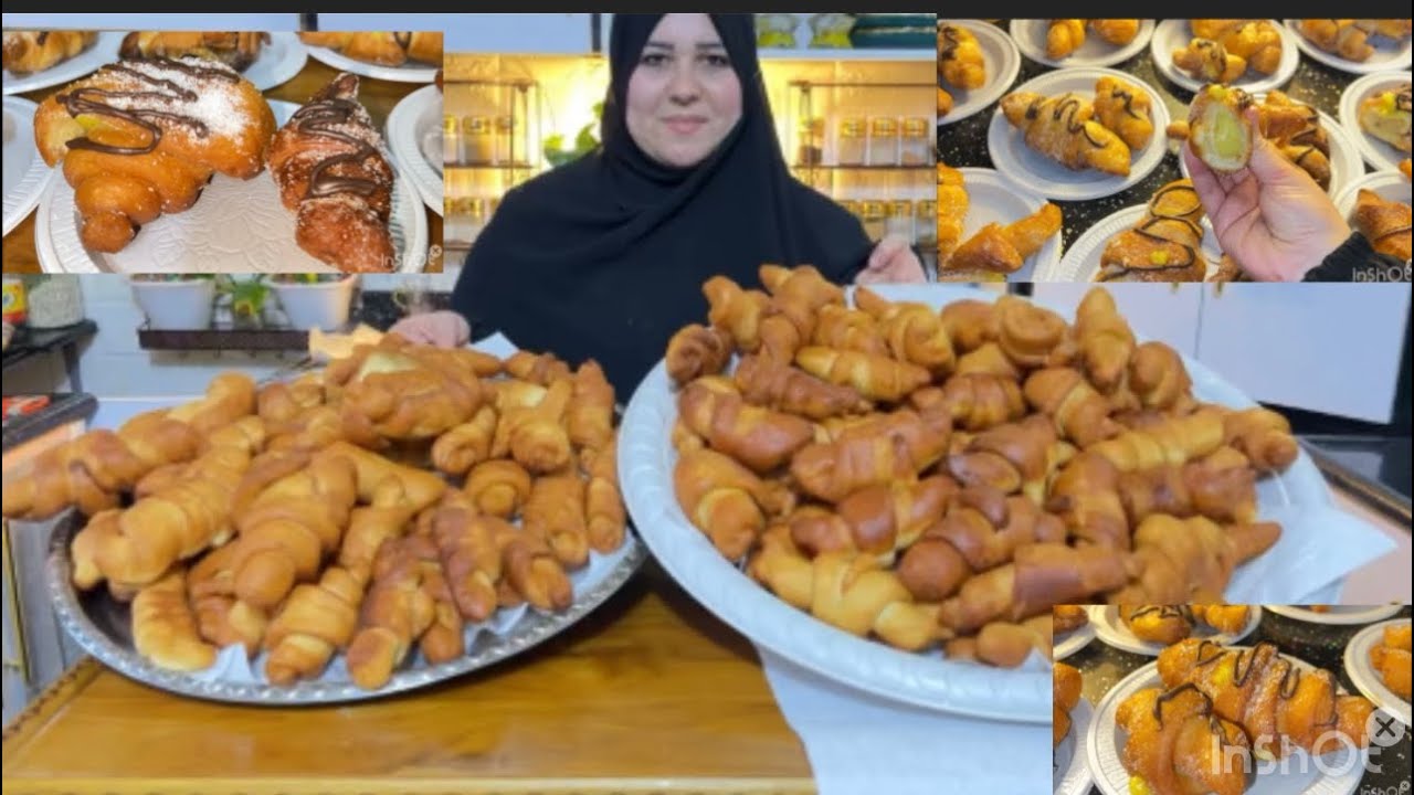 ‏ثواب الموسى بن جعفر كروسان بدون فرن لذيذة جدا و حشوة ال كاستر أروع منها ماكو