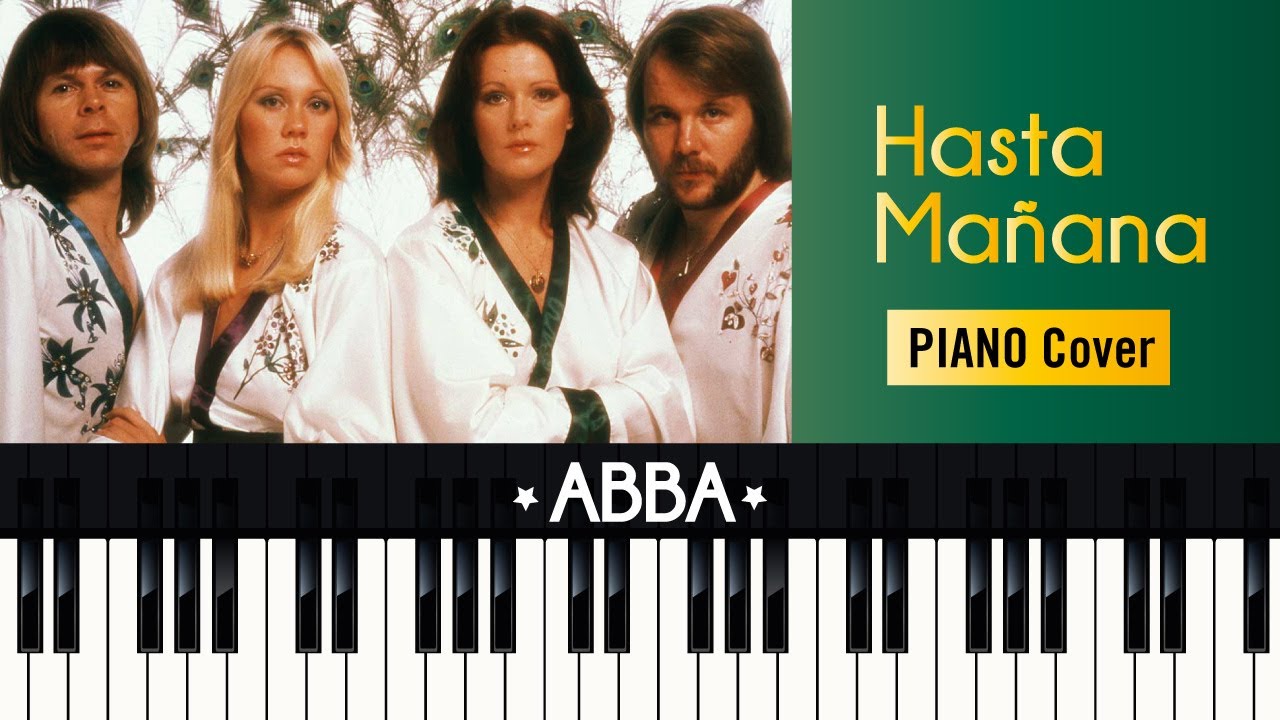 Hasta Mañana (1974) ABBA TUTORIAL piano cover + sheet music