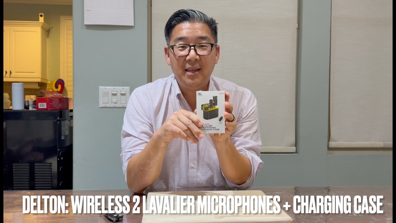 E1068: Unboxing and Test of Delton: Wireless 2 Lavalier Microphones and Charing Case
