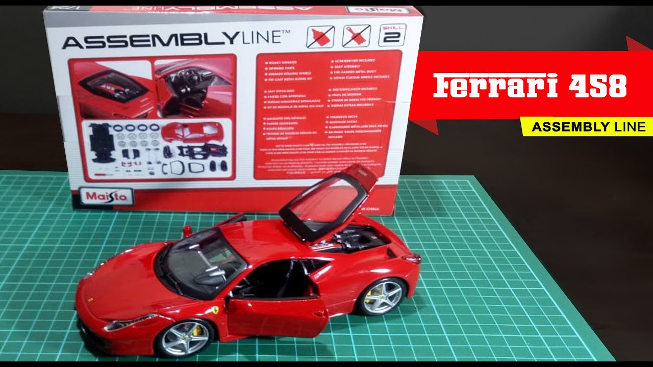 Ferrari 458 Italia - Maisto Assembly Line 1:24