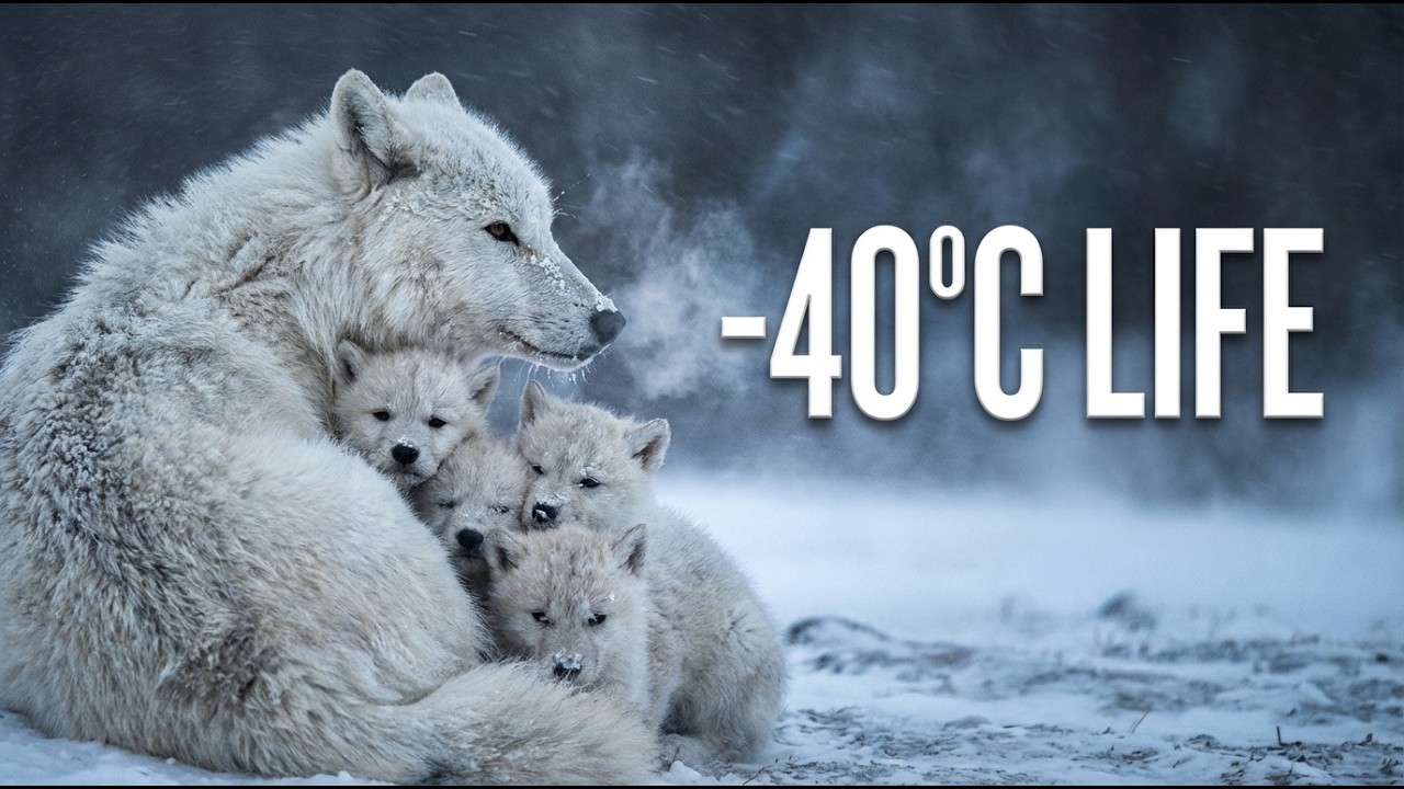 How Arctic Wolves Raise Pups at −40°C  Life in Frozen Canada