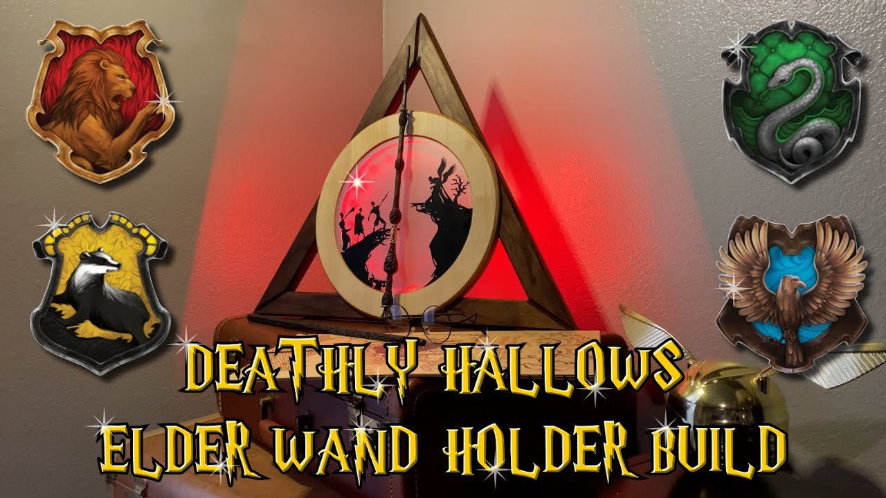 🪚CUSTOM BUILT DEATHLY HALLOWS ELDER WAND DISPLAY  🔨
