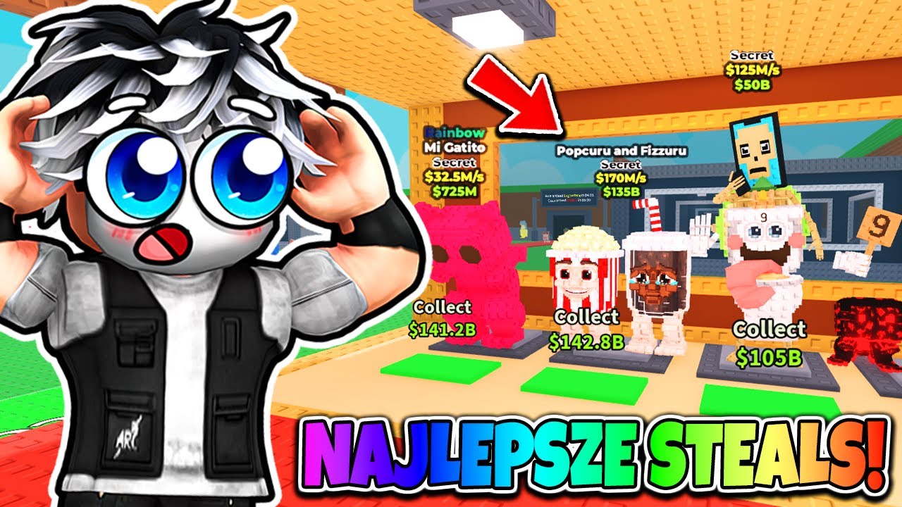 UKRADŁEM NOWE NAJLEPSZE SECRETY W STEAL A BRAINROT! Roblox