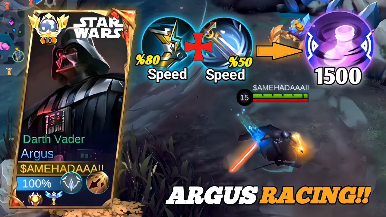 ARGUS BUILD FULL SPEED MUSUH AUTO GA ADA YANG BISA KABUR💀 | ARGUS RACING #mobilelegends