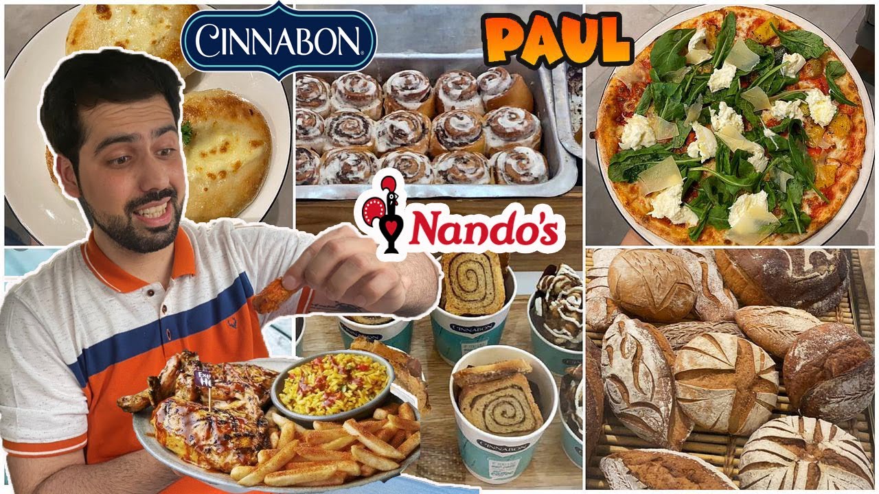 Trying Popular International Food Chains in Delhi || Cinnabon,Nandos,Paul etc