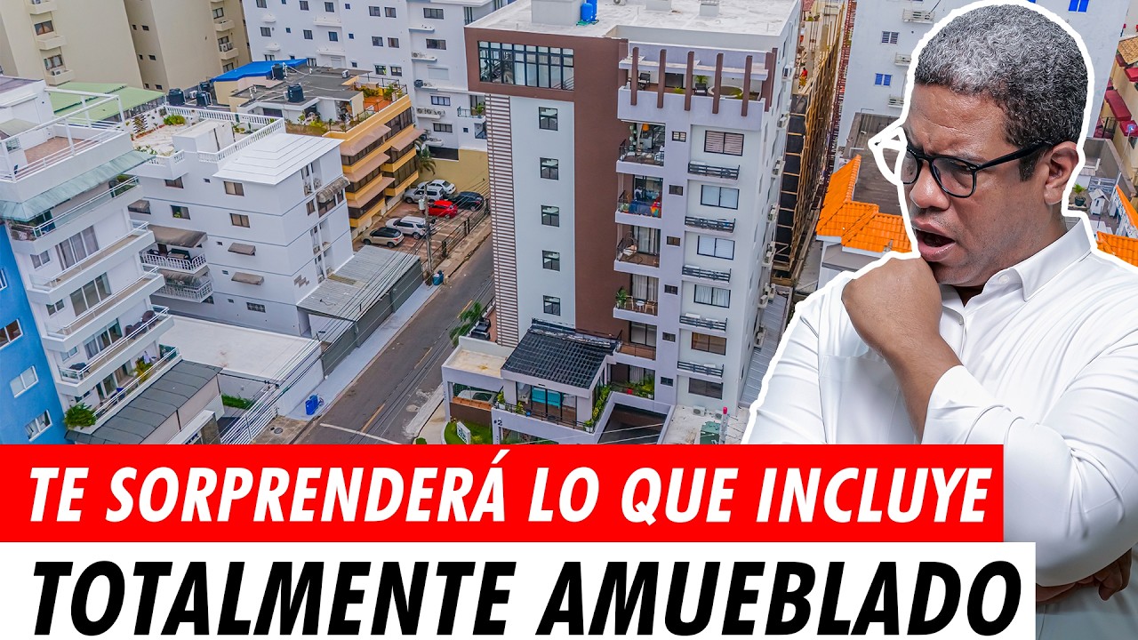 APARTAMENTO EN VENTA AMUEBLADO EN SANTO DOMINGO, URB. REAL