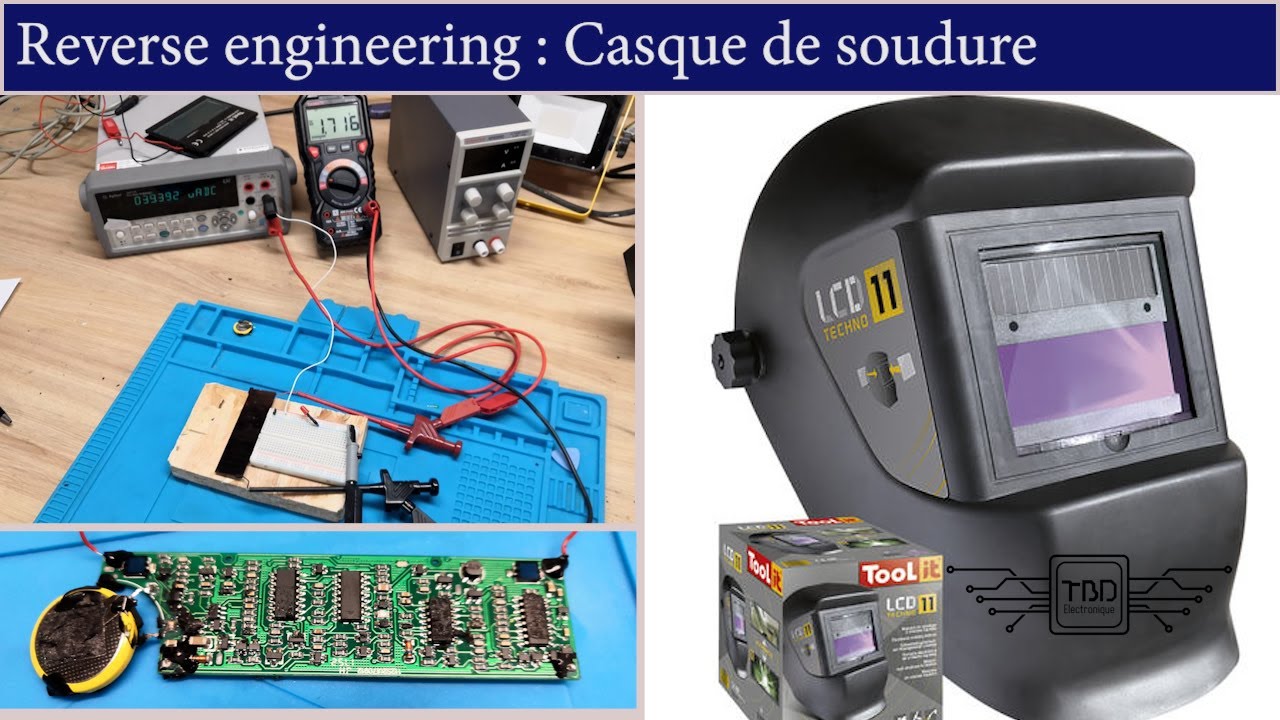 Casque de soudure Tool-it LCD : Reverse engineering