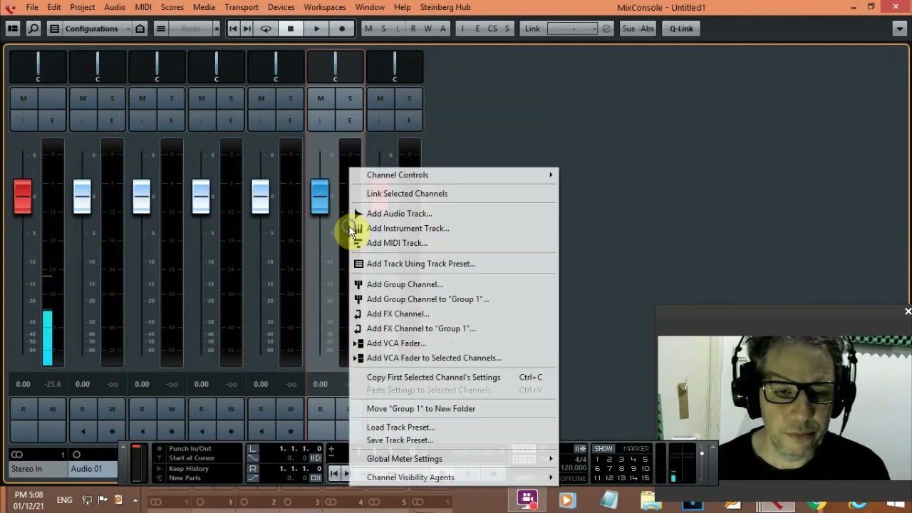 How to add reverb when recording vocals on Cubase