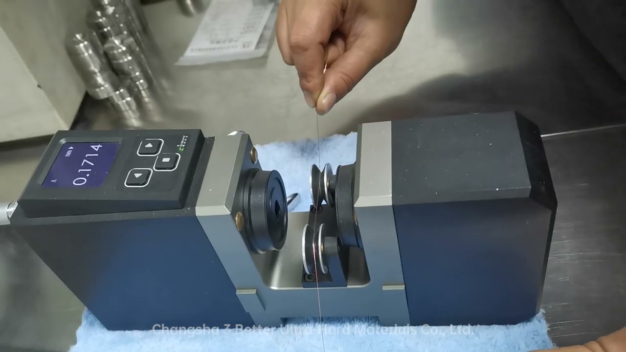 Wire drawing die quality inspection-copper wire diameter inspection
