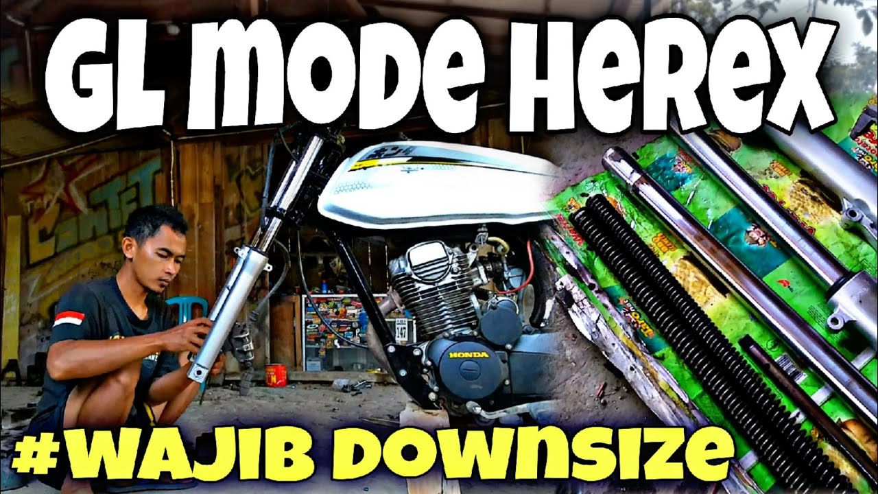 CARA GAMPANG DOWNSIZE SHOCK KELUARGA GL,MEGAPRO,CB || Top_X modifikasi