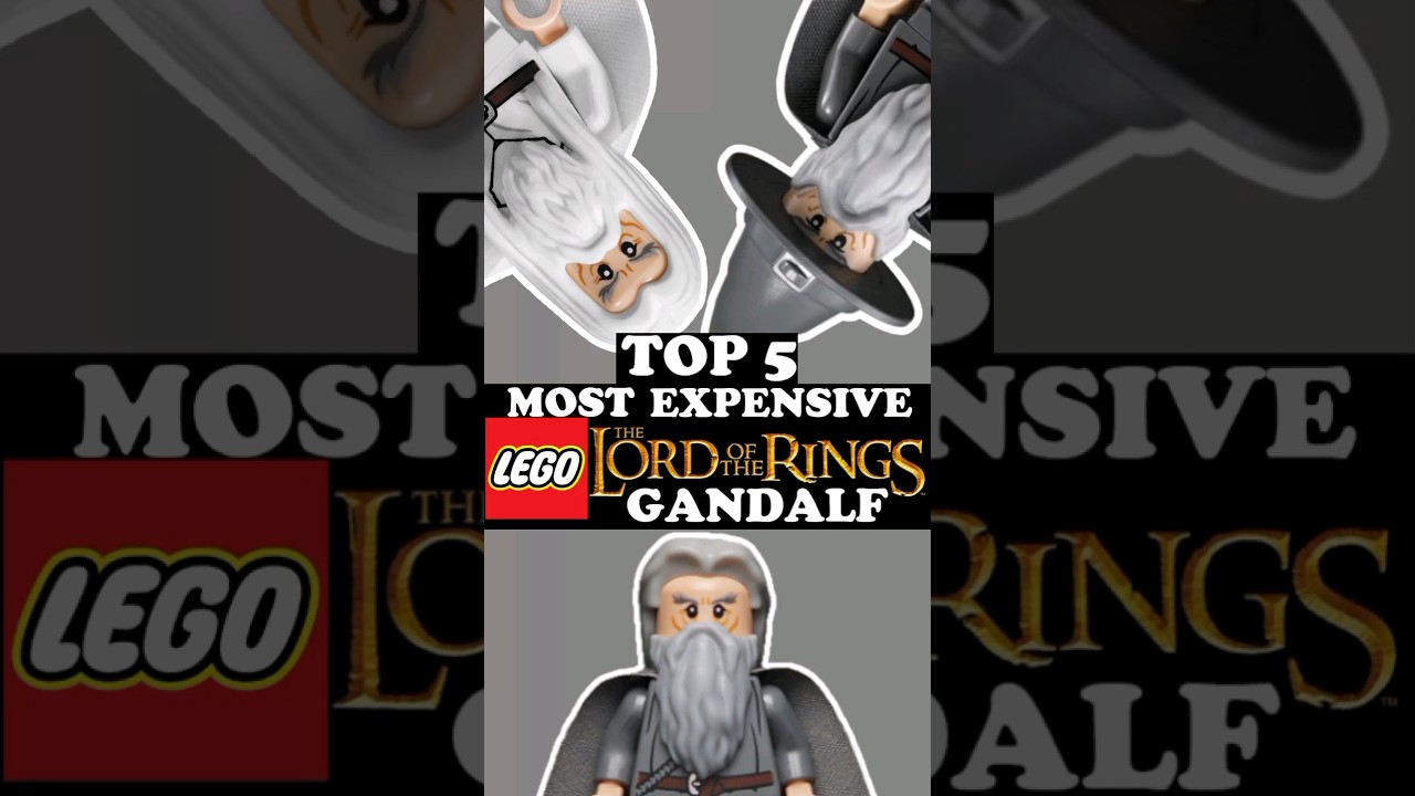 Top 5 most expensive LEGO Lord of the Rings Gandalf minifigures! #lego #lotr #legolordoftherings
