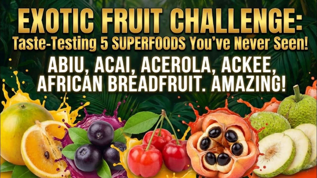 5 RARE Exotic Fruits You’ve NEVER Seen Before! (Abiu, Acai & More)