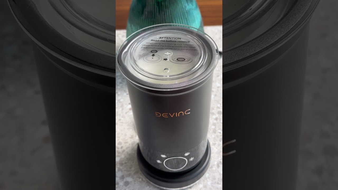 DEVINC 4-in-1 Milk Frother and Steamer Hot & Cold Foam Maker with Auto Shut-Off  #coffee  #homecafe