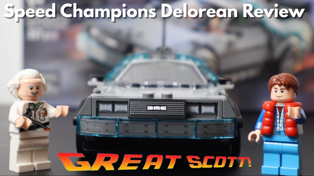 LEGO Speed Champions DeLorean Time Machine from Back to the Future - Review - 77256