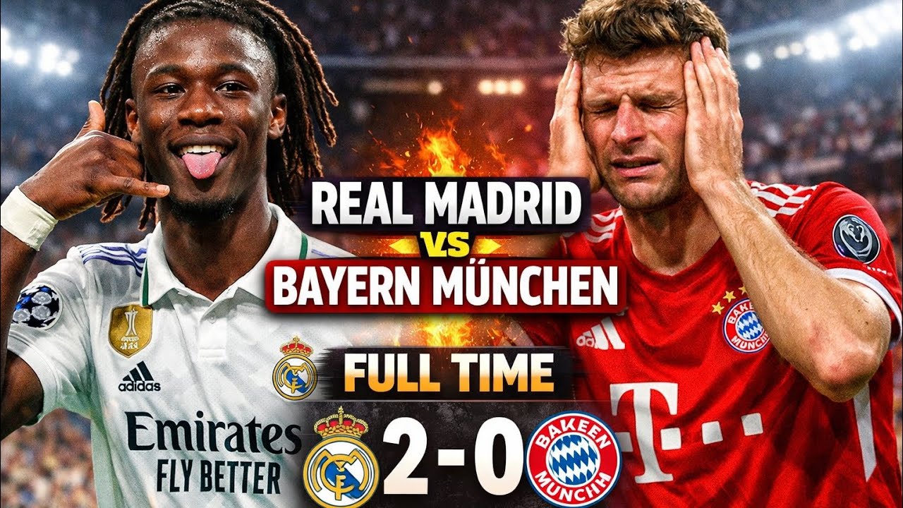 👑 UNSTOPPABLE! Camavinga & Rodrygo Shock Bayern Munich — Real Madrid 2-0 Highlights 🔥