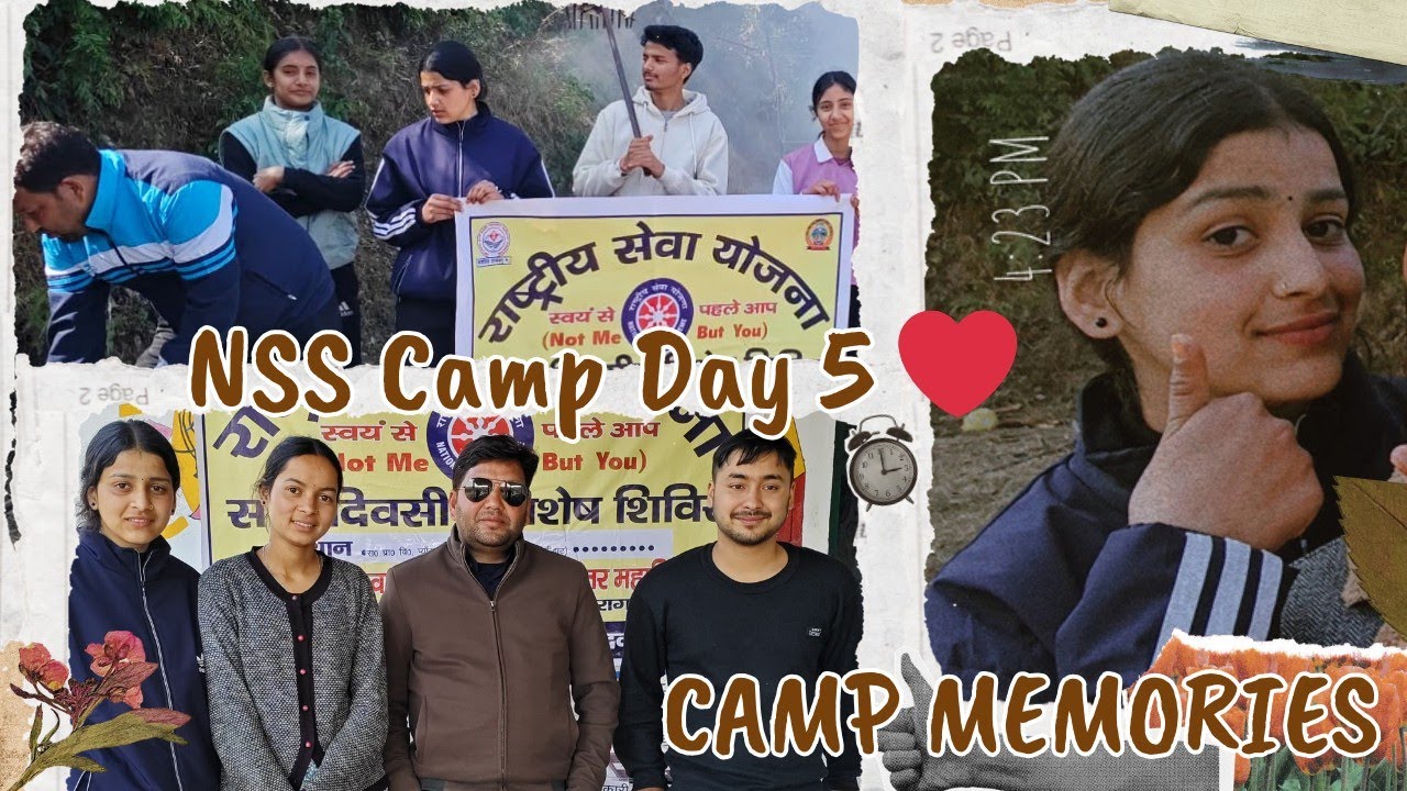 NSS Camp Day 5 🇮🇳| Camp Fun With Friends❣️🎉 #vlog #youtube #uttarakhand #travel 