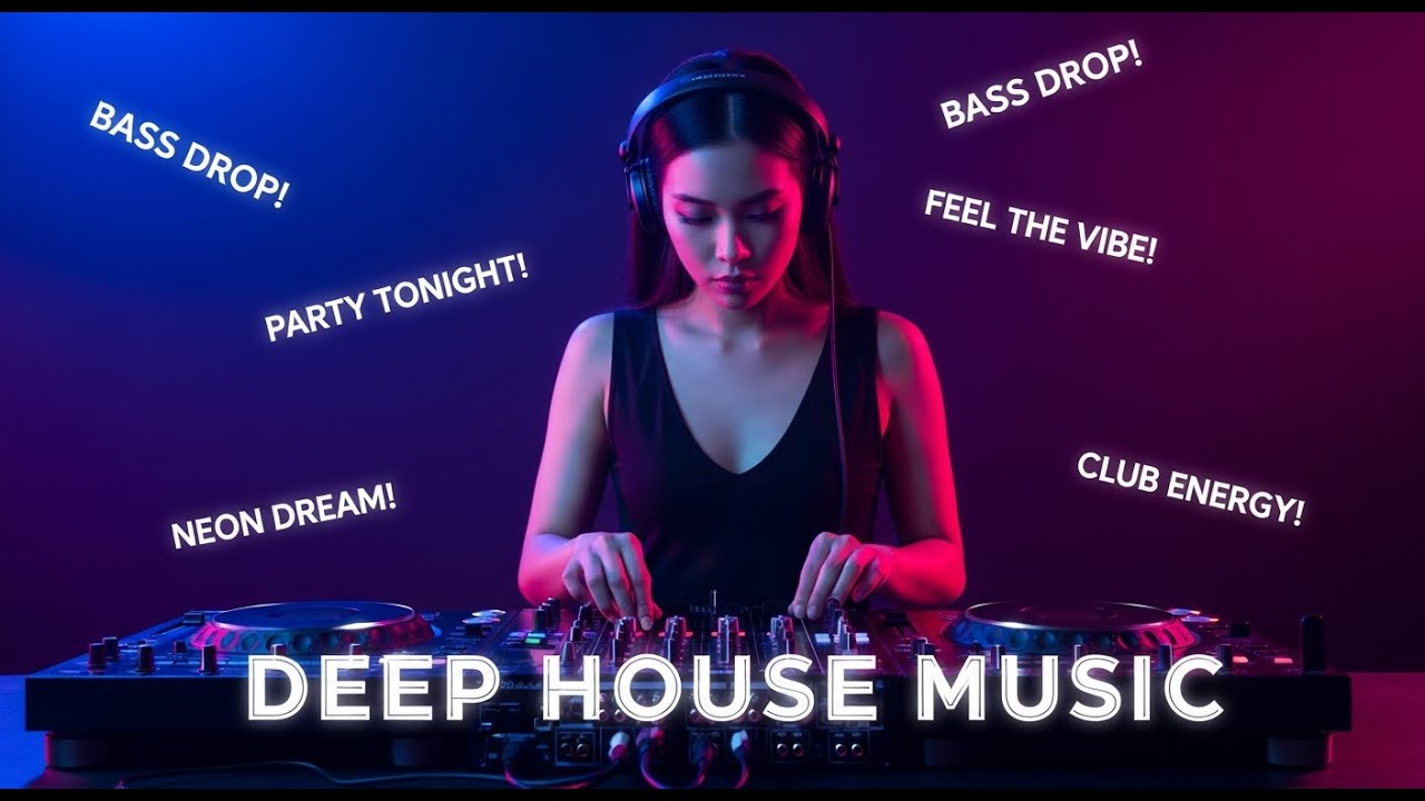 Deep House Music for Night Life 🌆 Club Rhythm and Neon Light Sensation