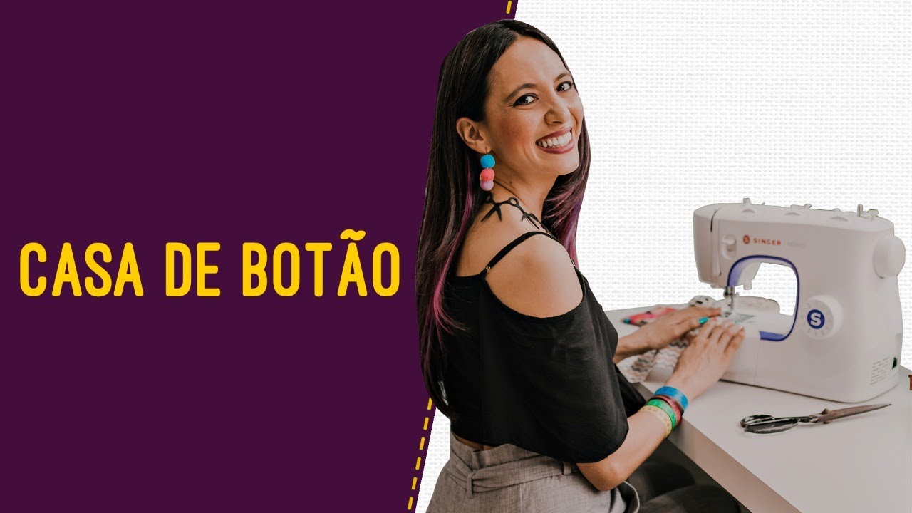 Como fazer casa de botão em 1 passo na Singer M3405 - Ep.4