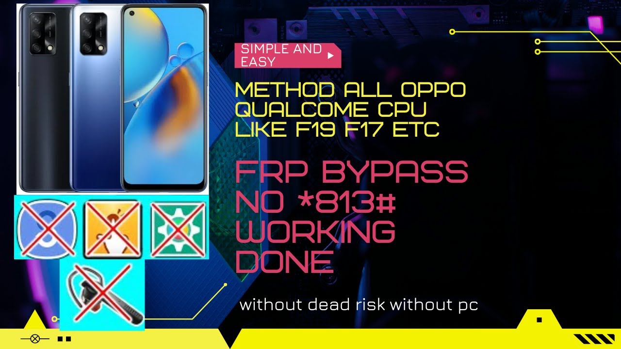 oppo all f19 f17 qualcome android 11 frp remove done