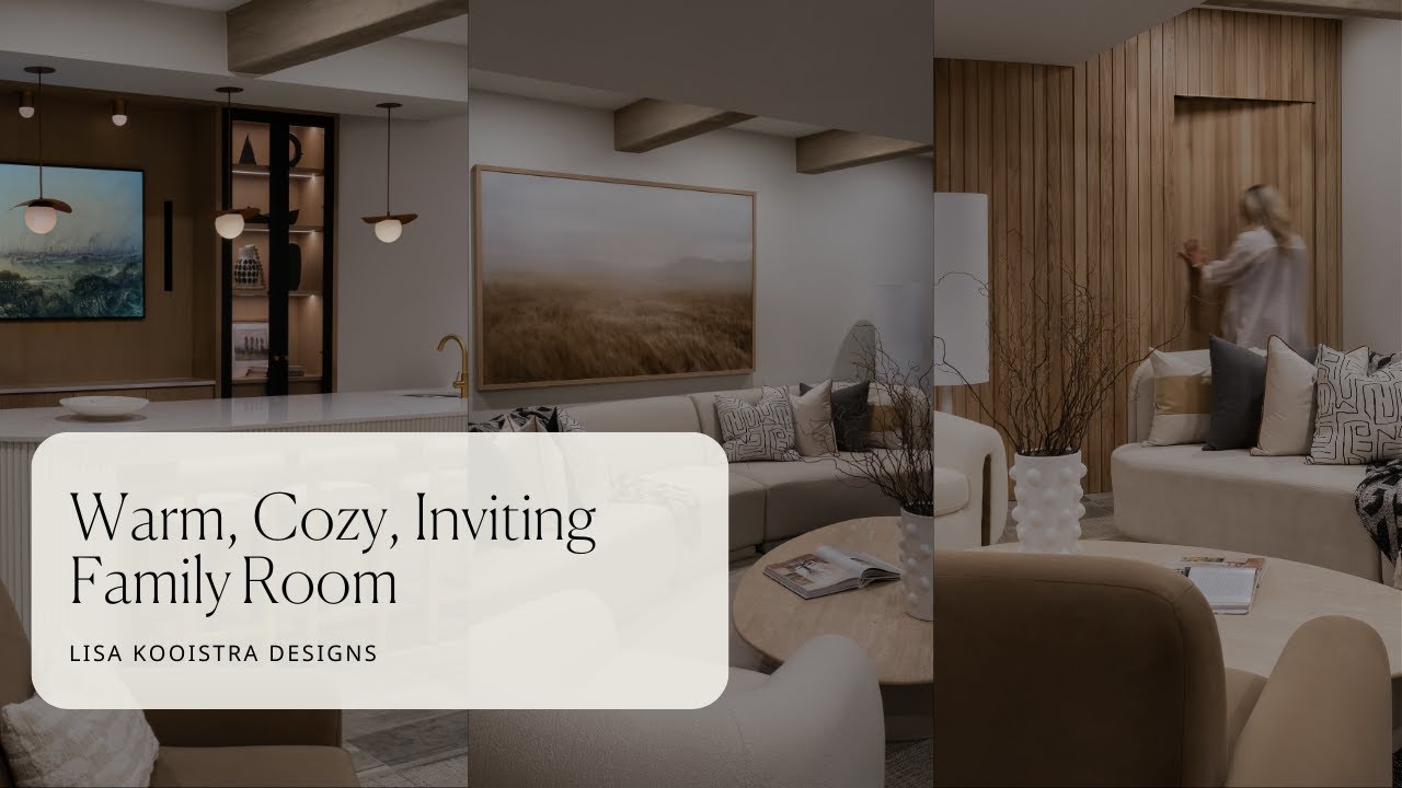 Transforming a Dark Basement into a Warm, Cozy, Inviting Family Room
