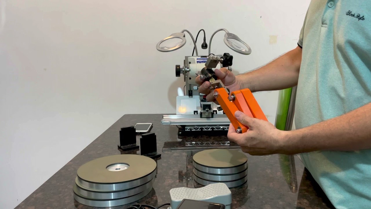 Đá mài kéo , mài tông đơ, máy mài kéo, cuticle nippers sharpening