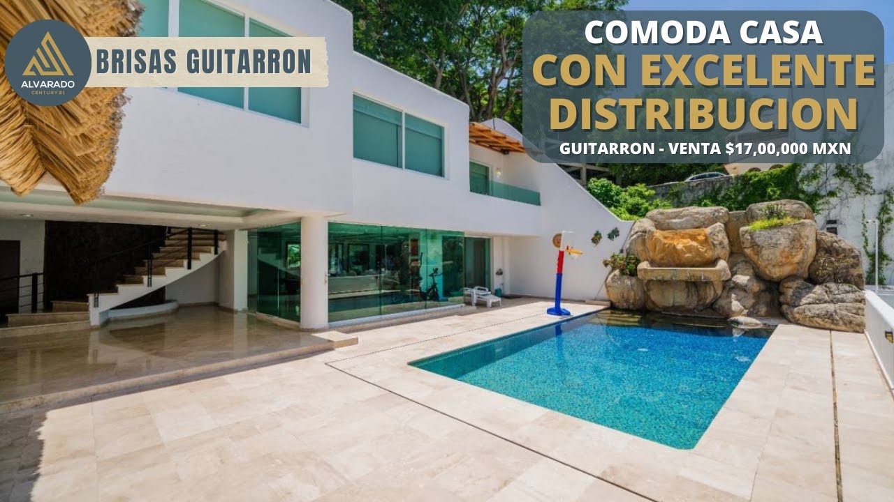 𝗖𝗔𝗦𝗔 𝗘𝗡 𝗕𝗥𝗜𝗦𝗔𝗦 𝗚𝗨𝗜𝗧𝗔𝗥𝗥𝗢𝗡 $𝟭𝟳,𝟬𝟬𝟬,𝟬𝟬𝟬𝗠𝗫 | Con excelentes áreas sociales