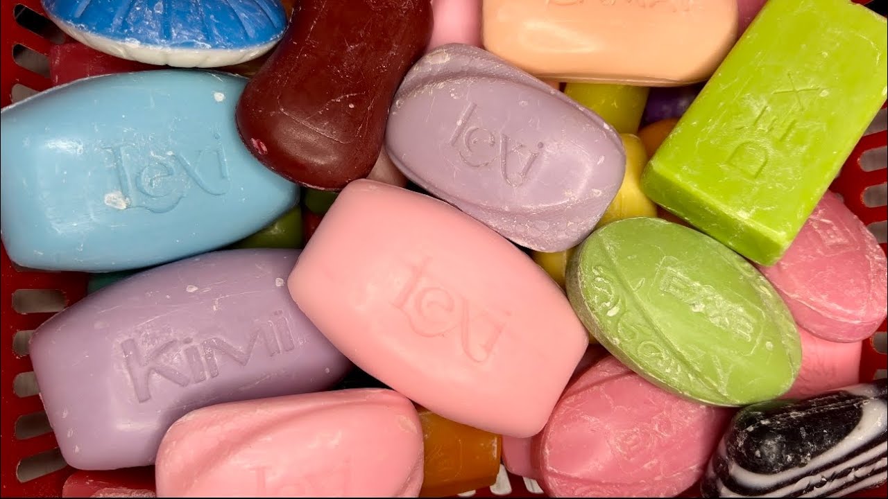 ASMR 🧼Cutting soap🔪Резка мыла 🩷🩵🤍💚🖤💜Корзина красивого мыла 😋😍
