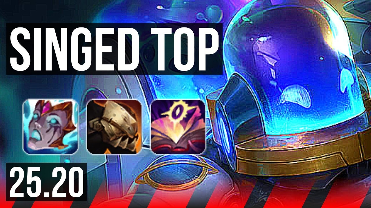 SINGED vs DARIUS (TOP) | Dominating | KR Master | 25.20
