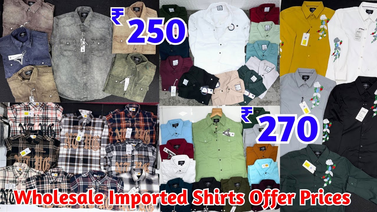 Imported Branded Shirts Wholesale in Hyderabad 😍 Direct Manufacturer | Tawakkal Textile