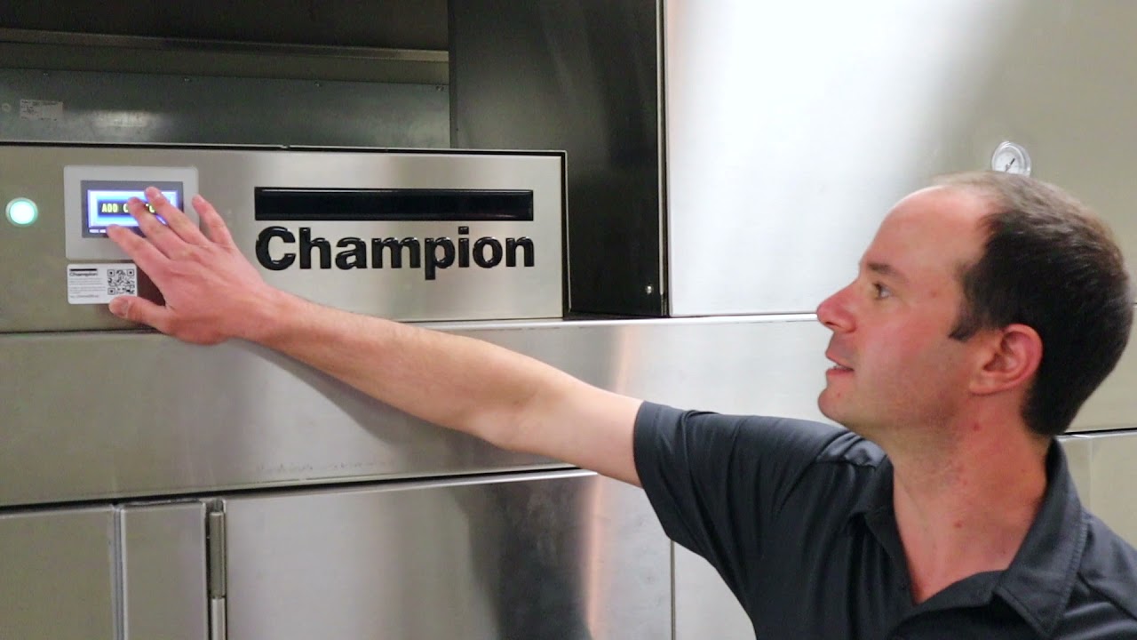 Champion Dish Machine Delime Cycle With The HMI Direct Link Controller