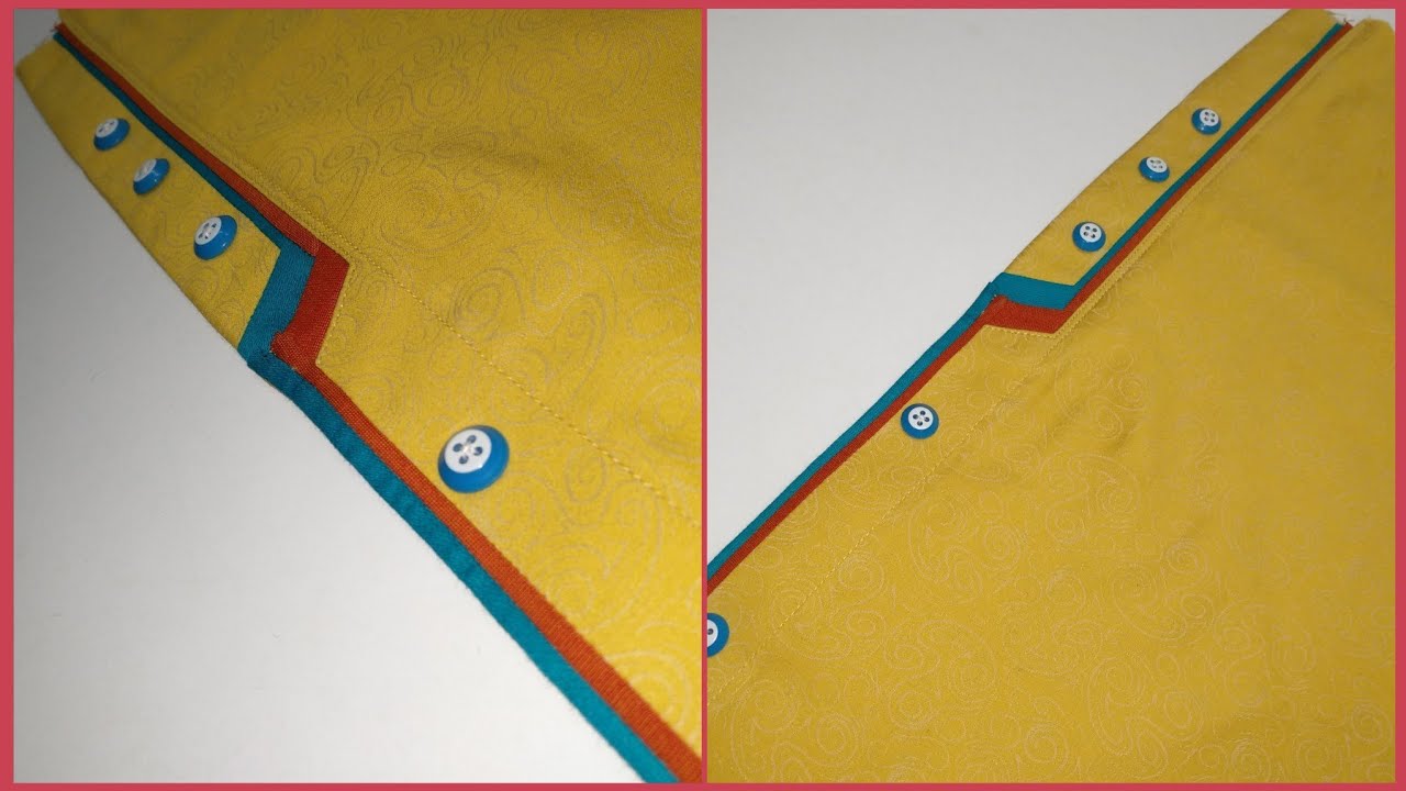 Shirt Front placket | Shirt front patti ka design