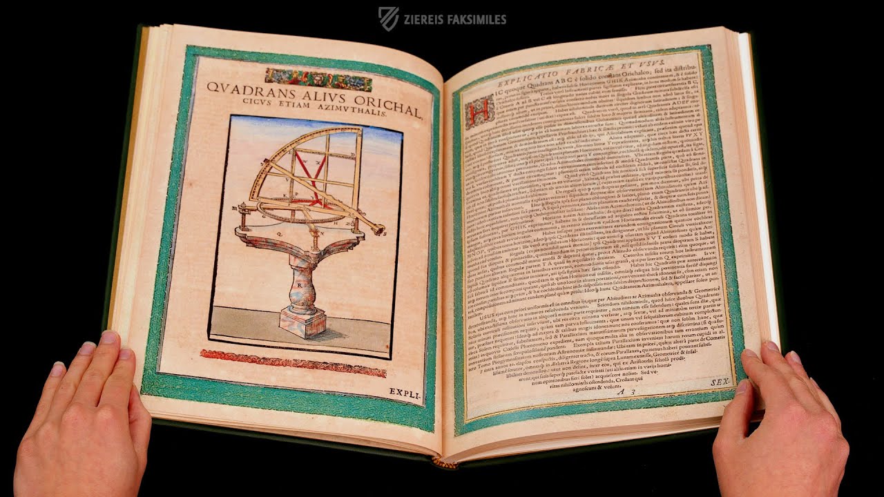 TYCHO DE BRAHE: ASTRONOMIAE INSTAURATAE MECHANICA - Browsing Facsimile Editions (4K / UHD)