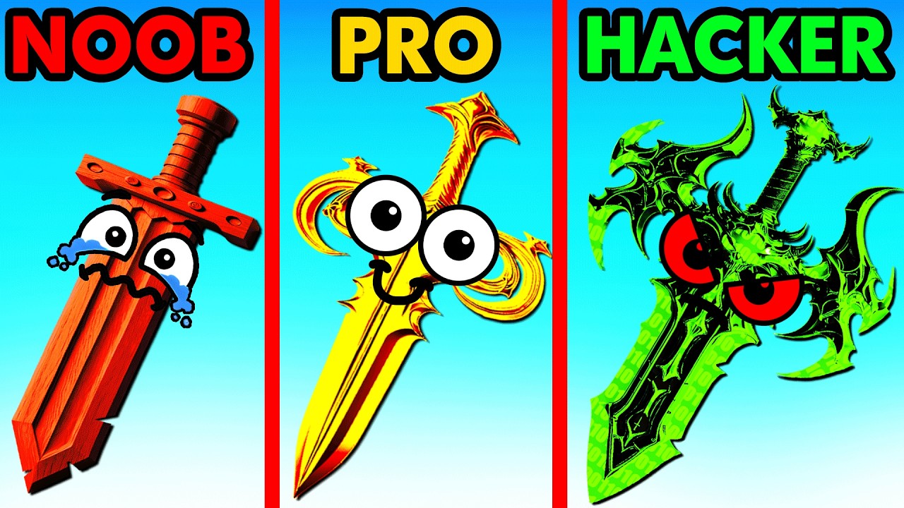 NOOB vs PRO vs HACKER BLADE SMITH