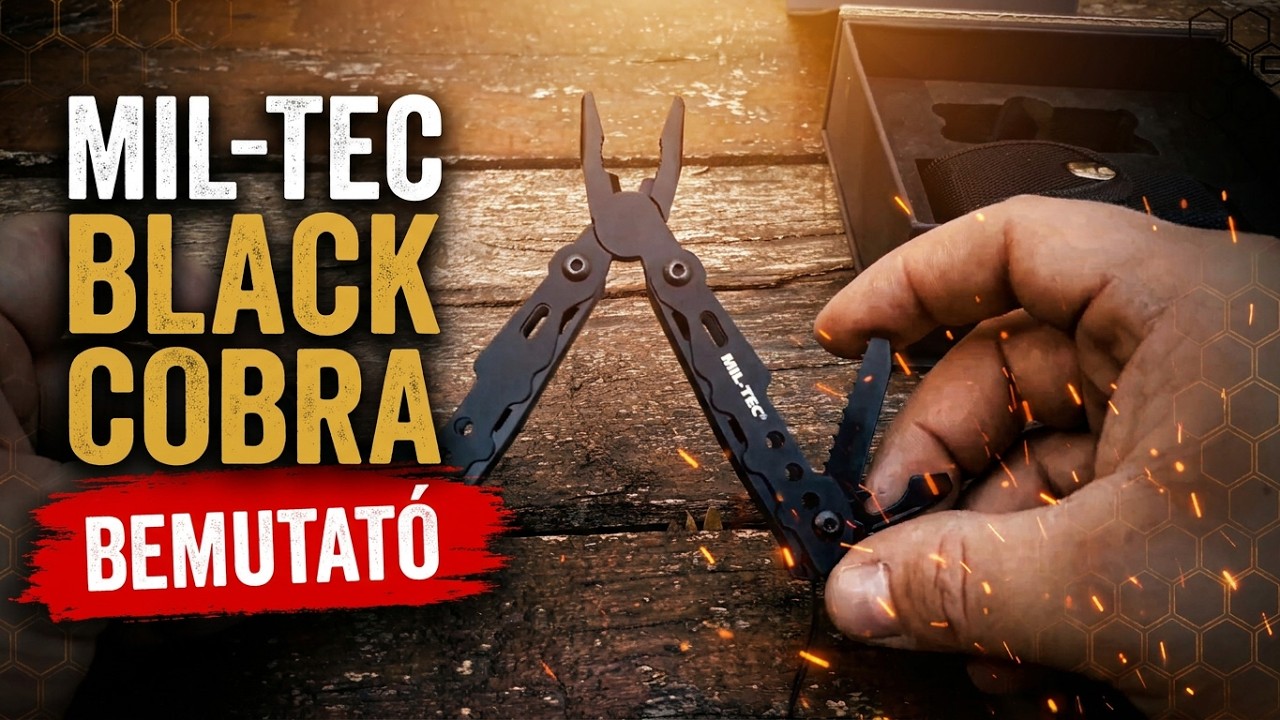 MIL-TEC Black Cobra Multitool Bemutató