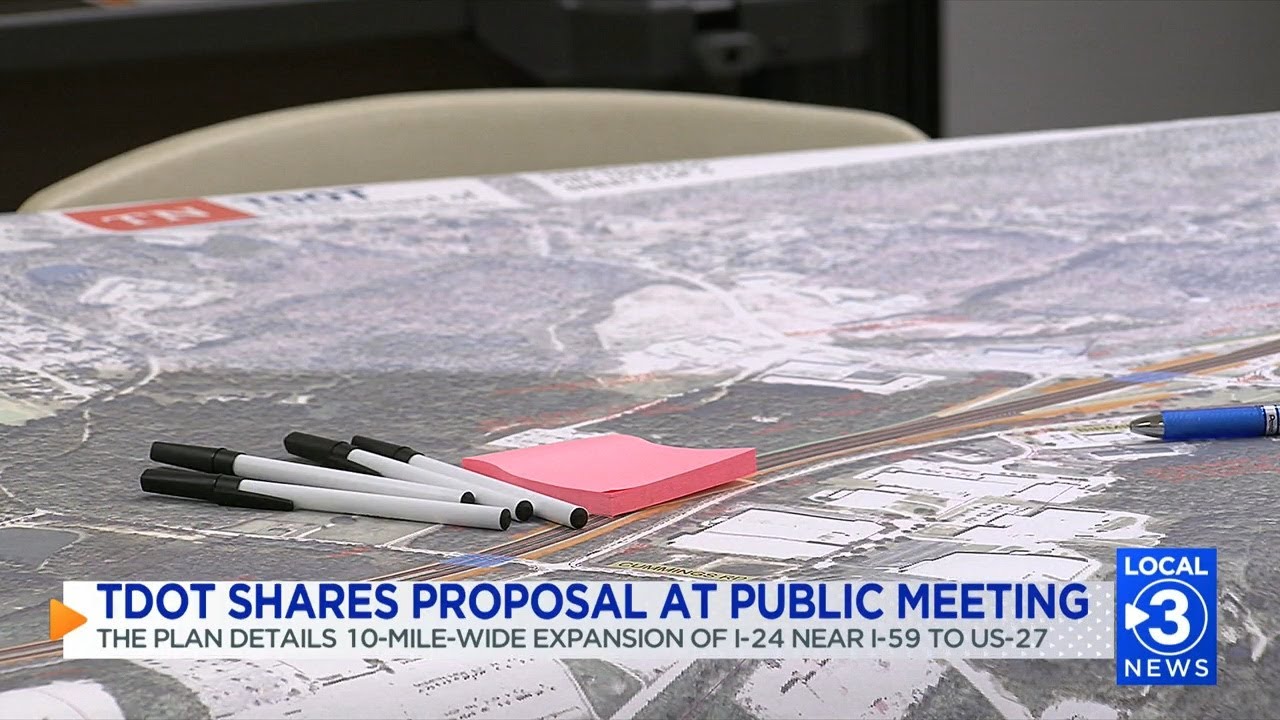 TDOT unveils $246M plan to widen I-24 from Dade County to Chattanooga