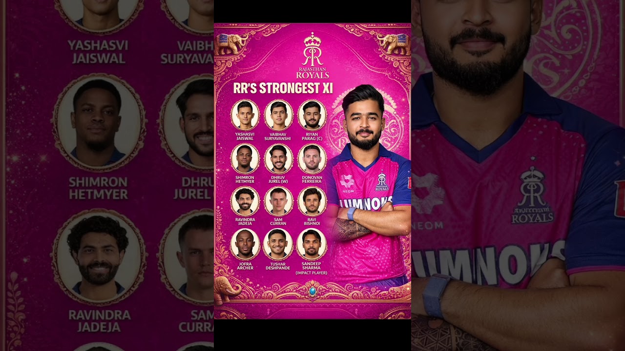 RR&rsquo;s Strongest XI for IPL 2026 💗🏏Championship squad or not? 👑🔥#RajasthanRoyals #RRFans #ipl #shorts
