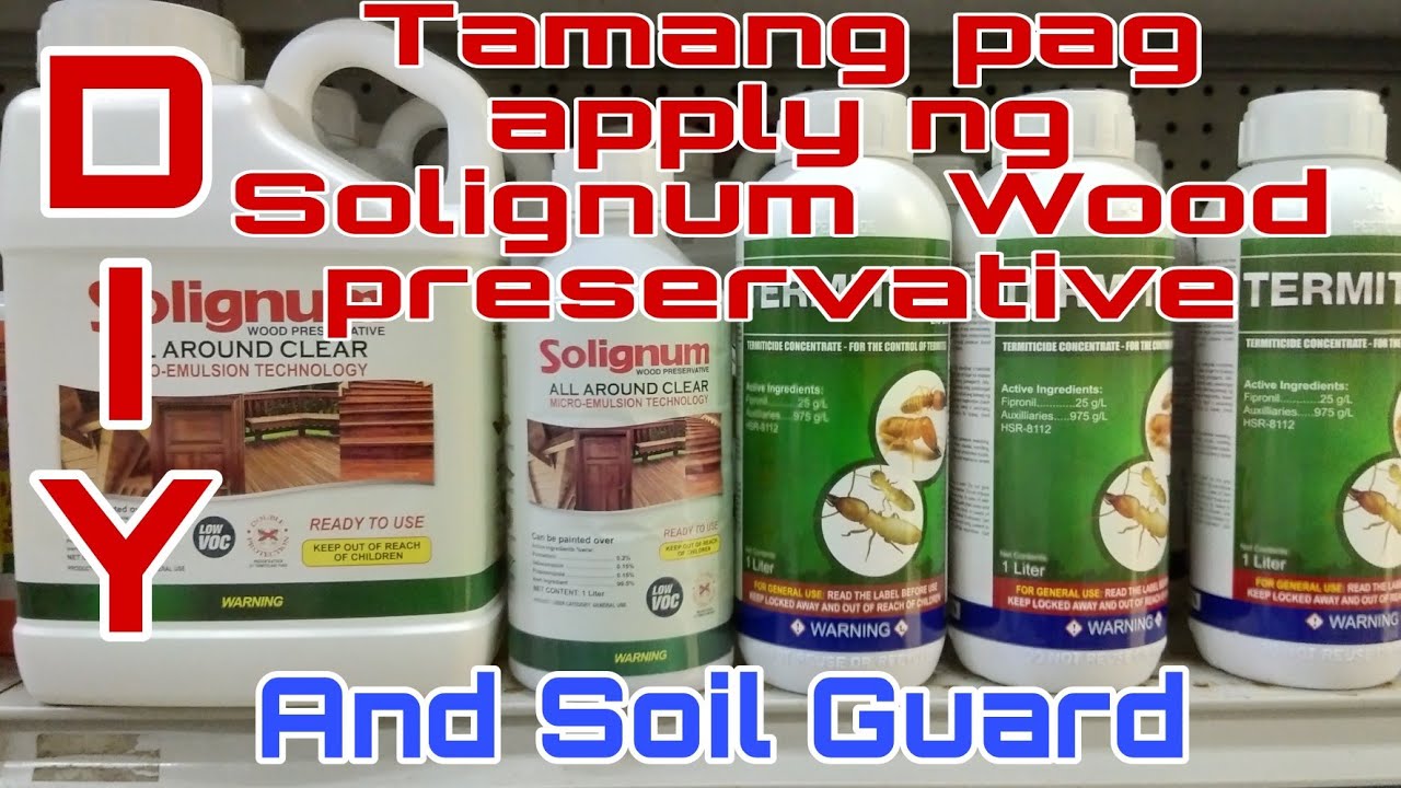 Tutorial Tamang Pag apply ng Solignum Wood preservative ang Soil Gaurd step by step.