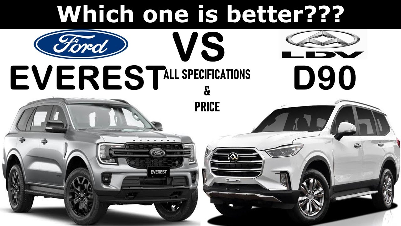 ALL NEW Ford EVEREST Vs ALL NEW LDV D90 | Comparison of Ford Everest 2023 and LDV D90 2023