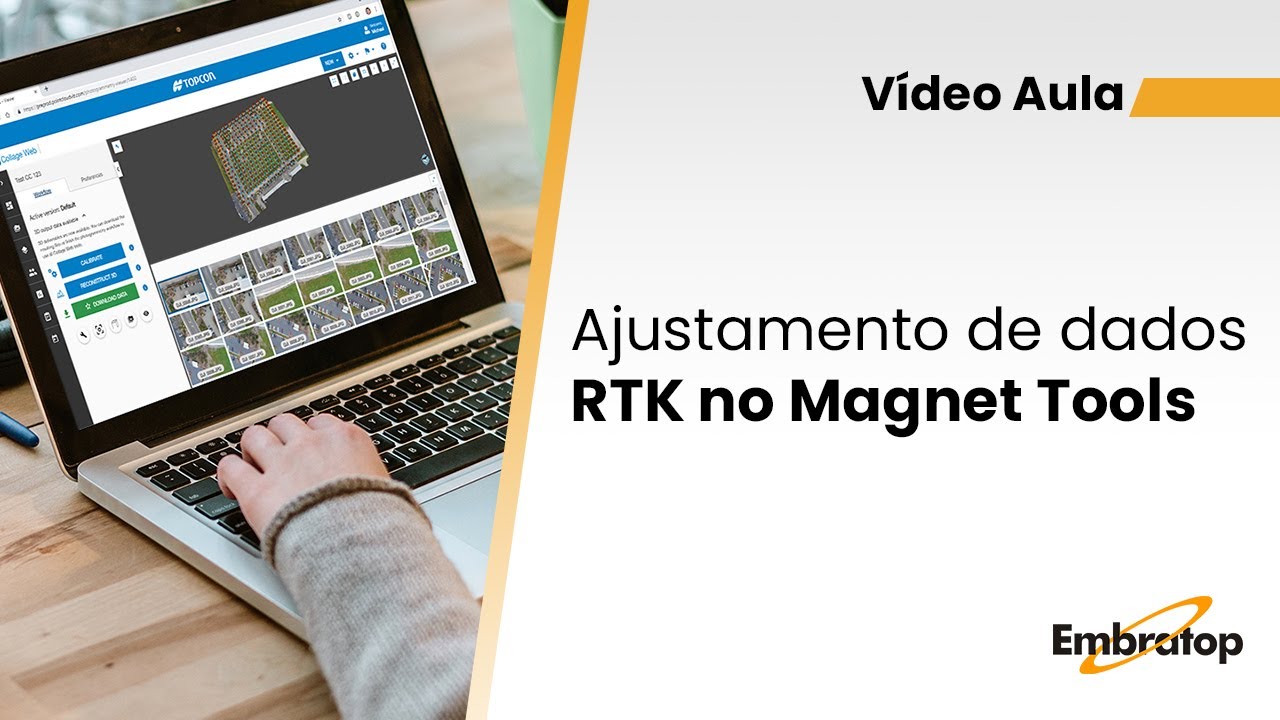 Ajustamento de dados RTK no Magnet Tools
