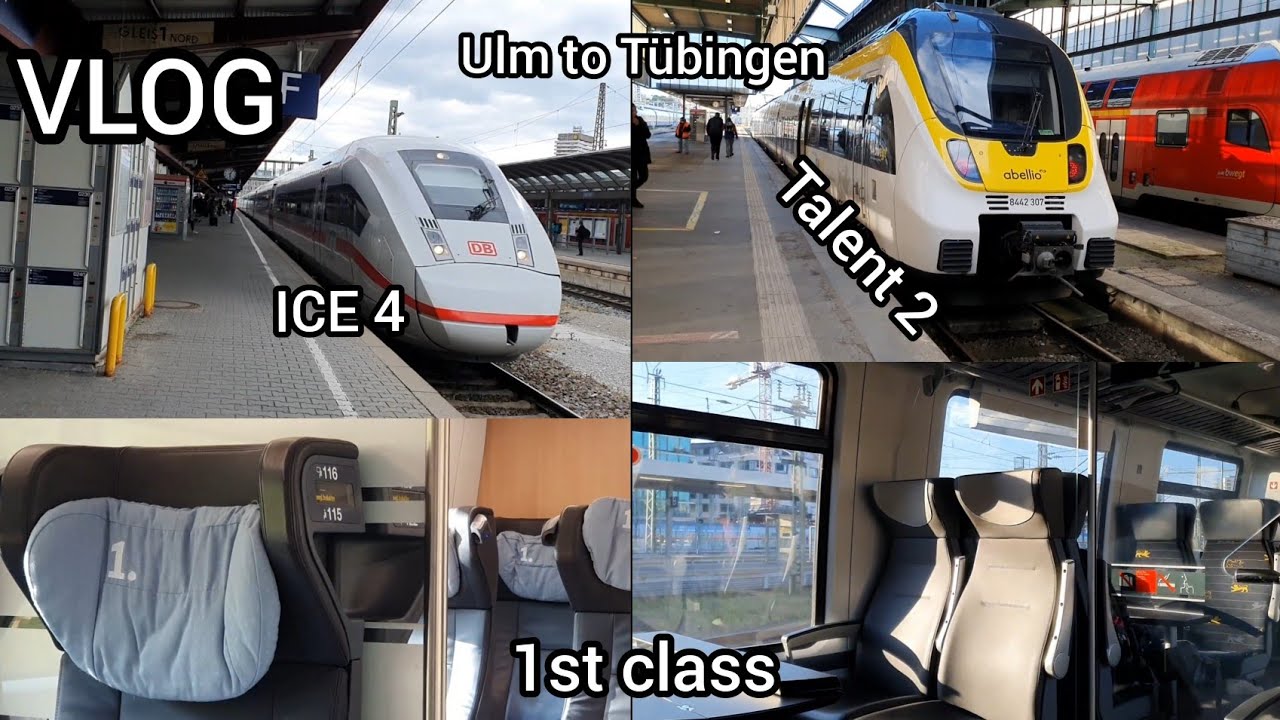 Ulm to Tübingen by train (ICE, IRE) | Travel Vlog #8