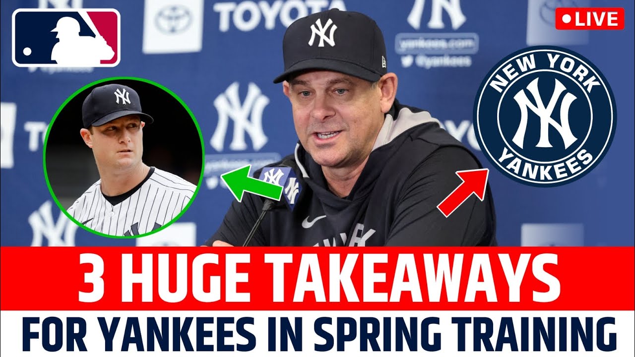REVEALED: Yankees Spring Training 3 Huge Takeaways! Cole & Rodón Updates, A 