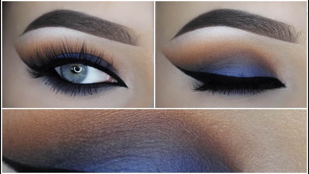 Blue brown smokey cateye tutorial  - MAKEUPBYAN