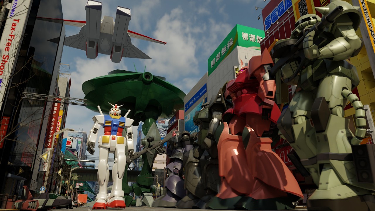 MOBILE SUIT GUNDAM | Mobile Suit & Battleship Size Comparison | First Person View