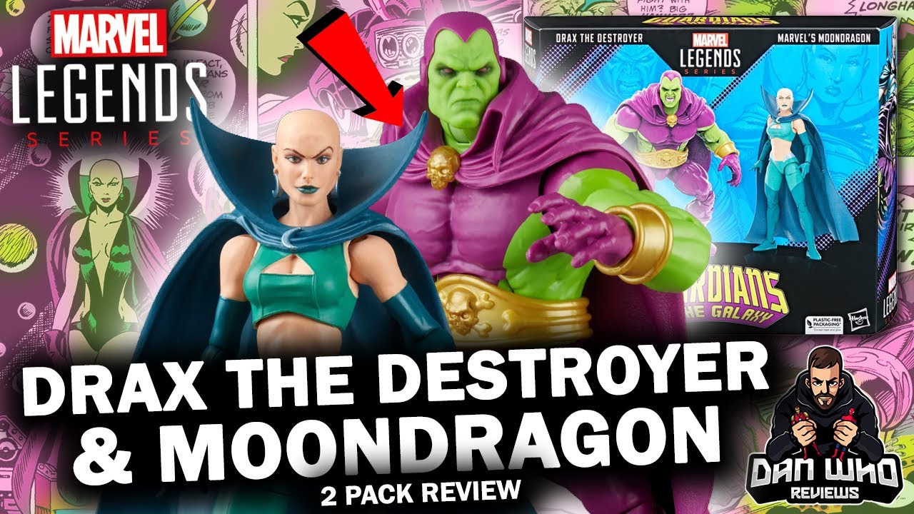 Обзор набора «Стражи Галактики» из двух наборов Marvel Legends Drax The Destroyer & Moondragon