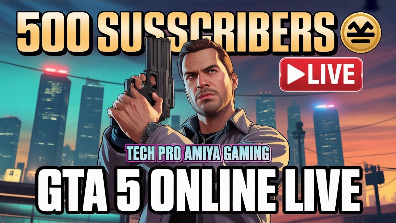 🔴 LIVE NOW! GTA 5 ONLINE | 500 SUBS SPECIAL 🎊#gta5 #livestreams #500subs
