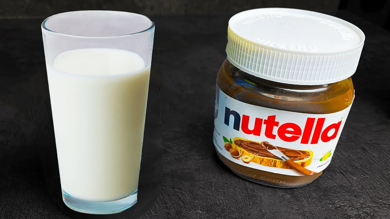 Nur Nutella und Milch! Nur 3 Zutaten! Meine Kinder lieben es! Das beste No-Bake-Dessert!