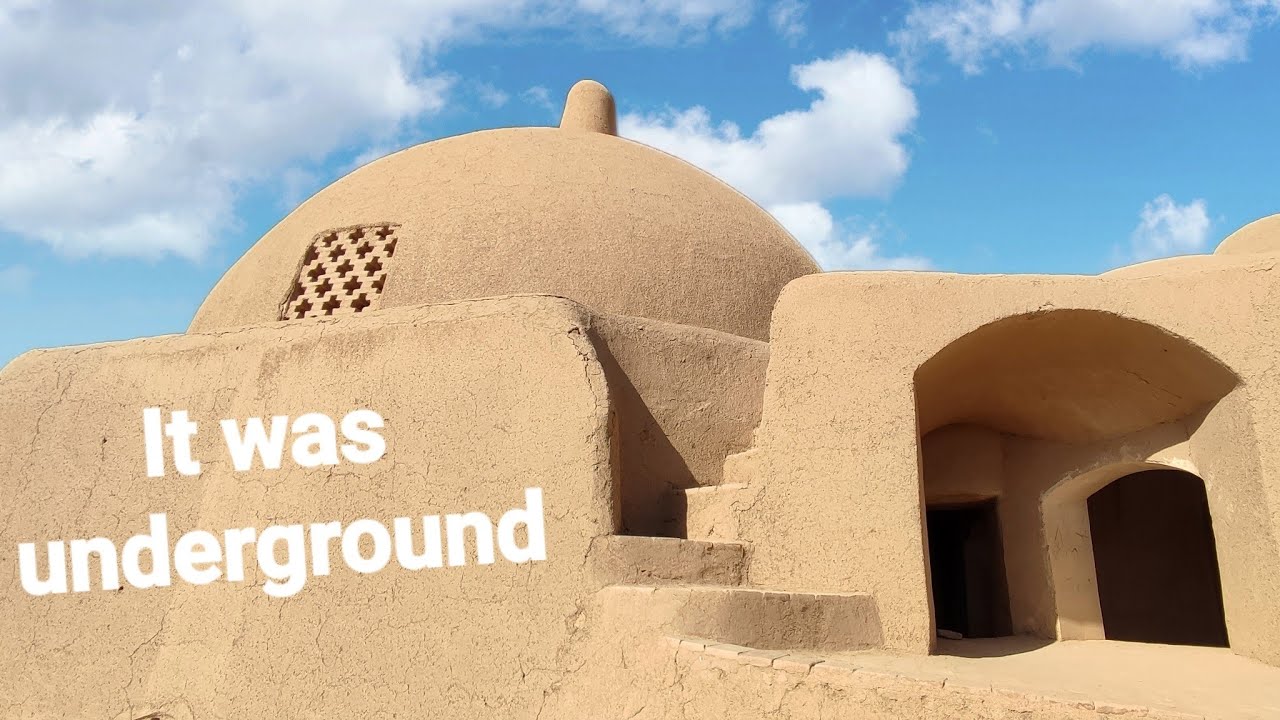 The lost village deep in the desert بنای مدفون شده در خاک، سلطان بندر آباد ، اشکذر یزد